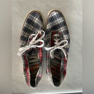 PAUL SMITH Hudson Plaid Canvas Low Top Sneakers Style S9XG/C390/COT Size 10US/9U